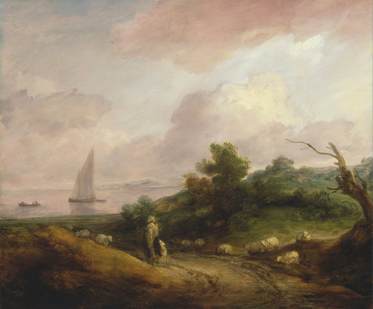 Paesaggio costiero con un pastore e il suo gregge - Yale Center for British Art, New Haven